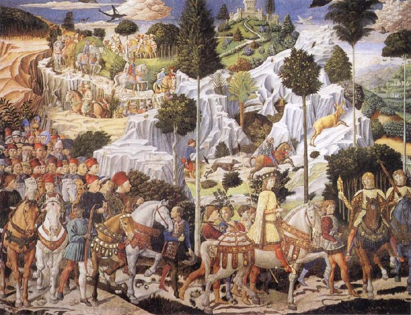 Procession of the Magi, Benozzo Gozzoli